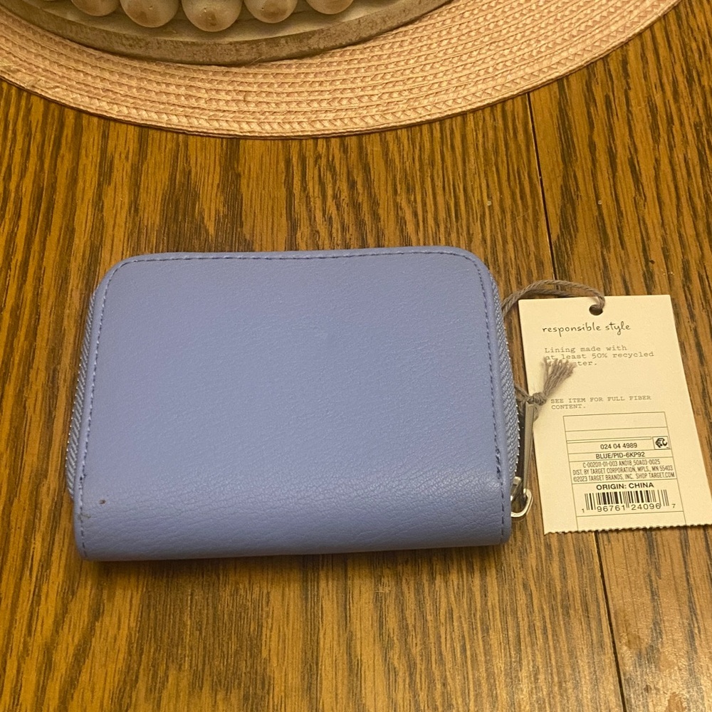 a new day Light Blue Wallet